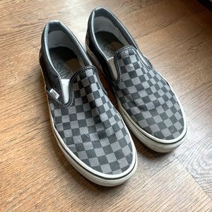 Vans checkerboard slip ons